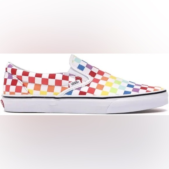 Vans Checkerboard Slip-On Sneakers, Size 8 - Picture 1 of 7